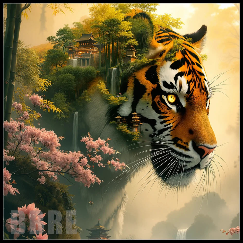 Tiger Landscape 20 OZ Sublimation Wrap