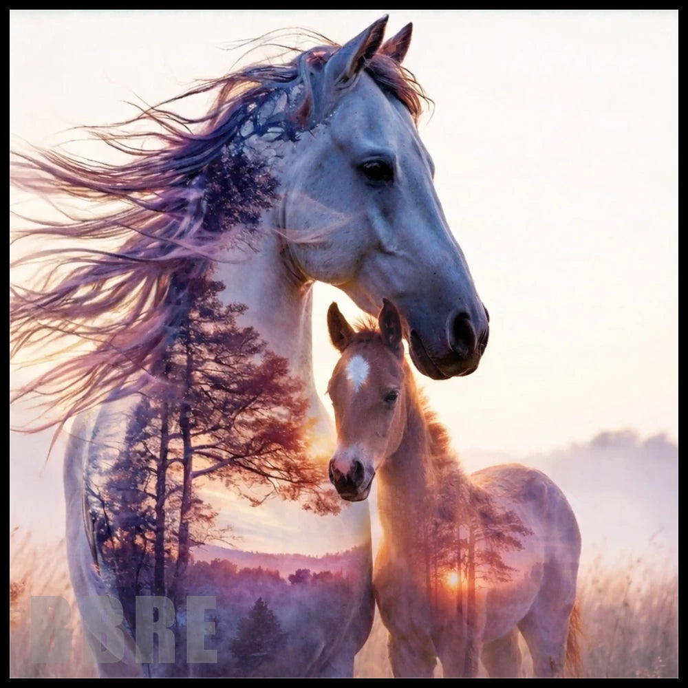 Majestic Horses 3 20 OZ Sublimation Wrap