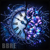 Floral Clock 20 OZ Sublimation Wrap
