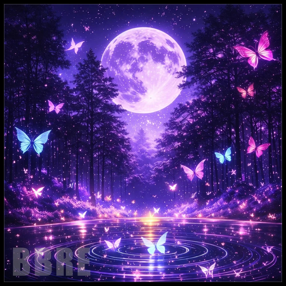 Moonlit Butterflies 20 OZ Sublimation Wrap