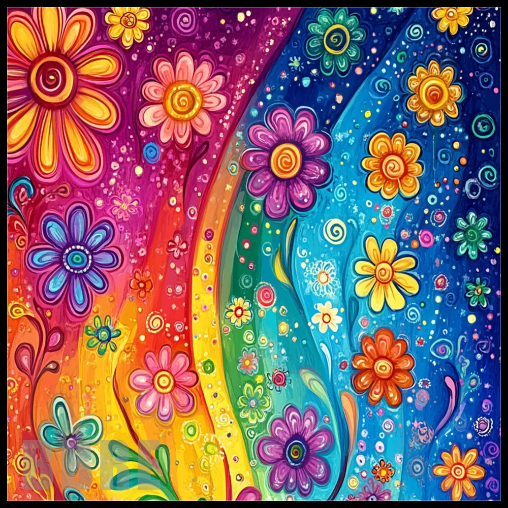 Floral Burst 16 20 OZ Sublimation Wrap
