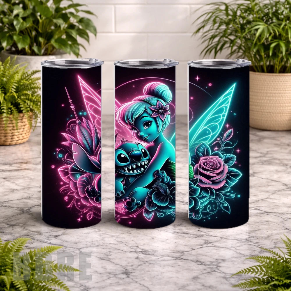 Fairy Friends 2 20 OZ Wrap Mockup