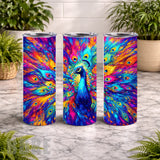 Vibrant Peacock 20 OZ Wrap Mockup
