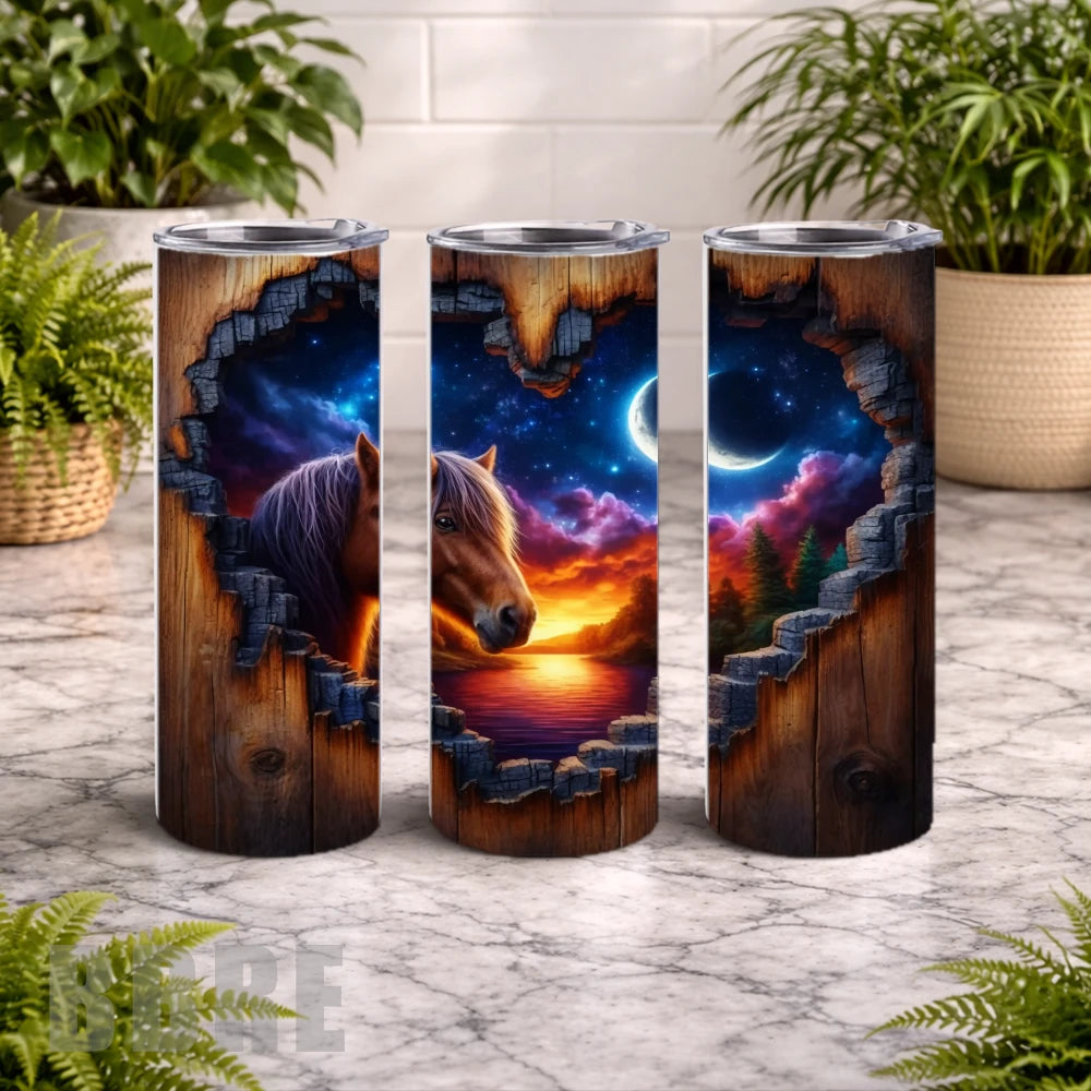Heart Horse 20 OZ Wrap Mockup