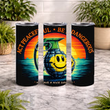 Grenade Smile 20 OZ Wrap Mockup