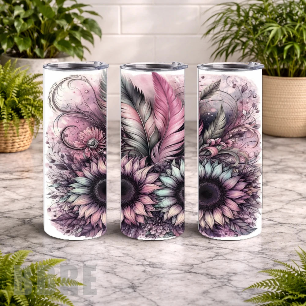 Floral Fantasy 20 OZ Wrap Mockup