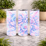Pastel Floral 20 OZ Wrap Mockup