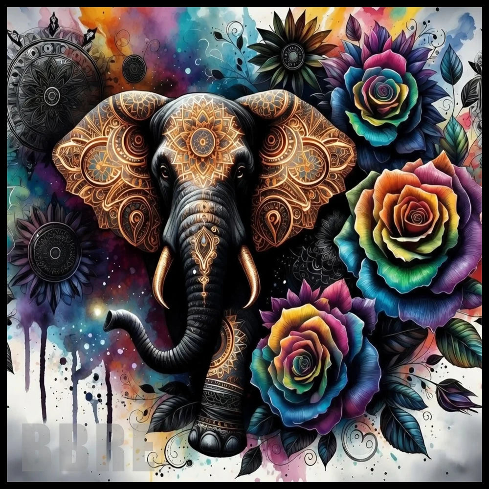 Elephant Floral 2 20 OZ Sublimation Wrap