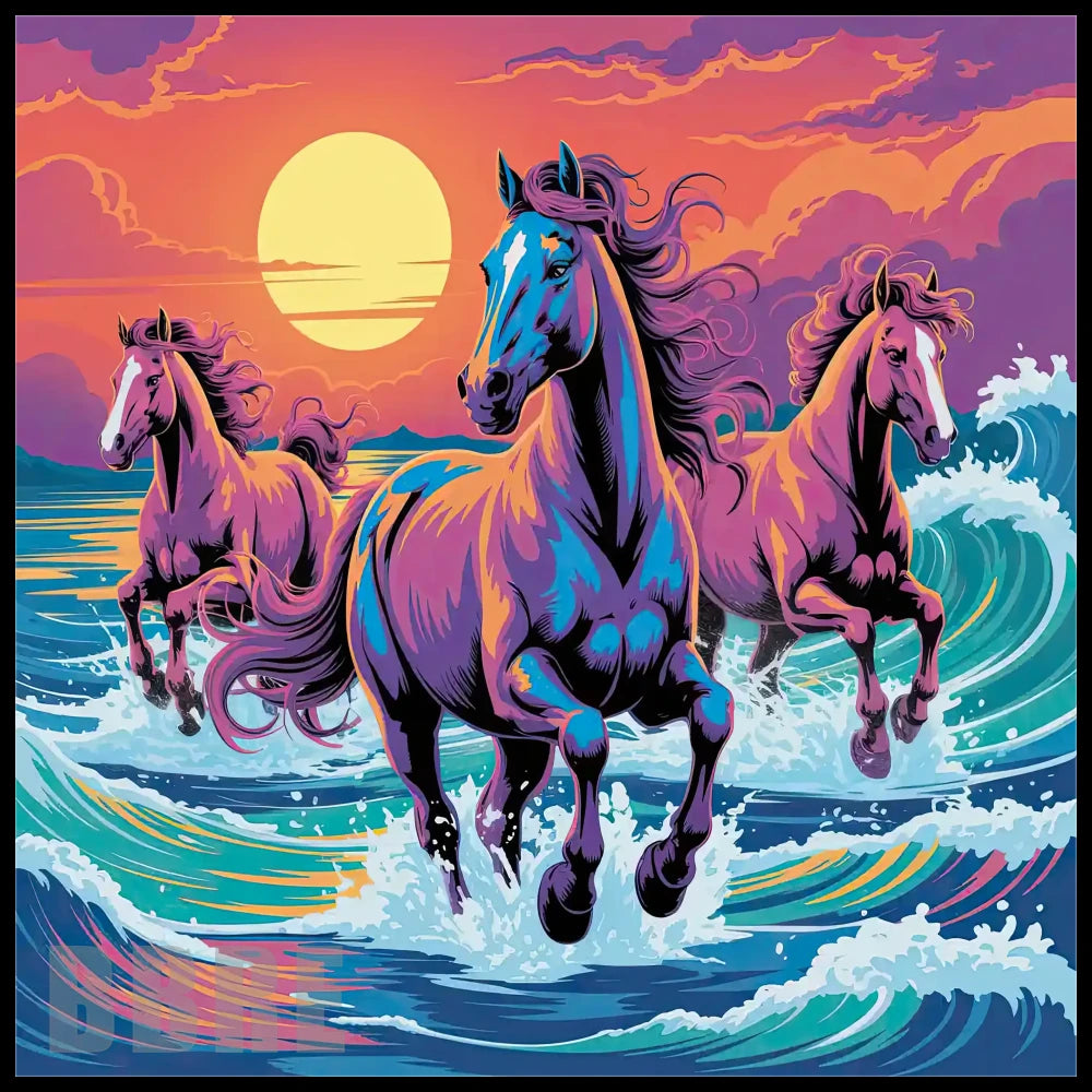 Majestic Horses 5 20 OZ Sublimation Wrap