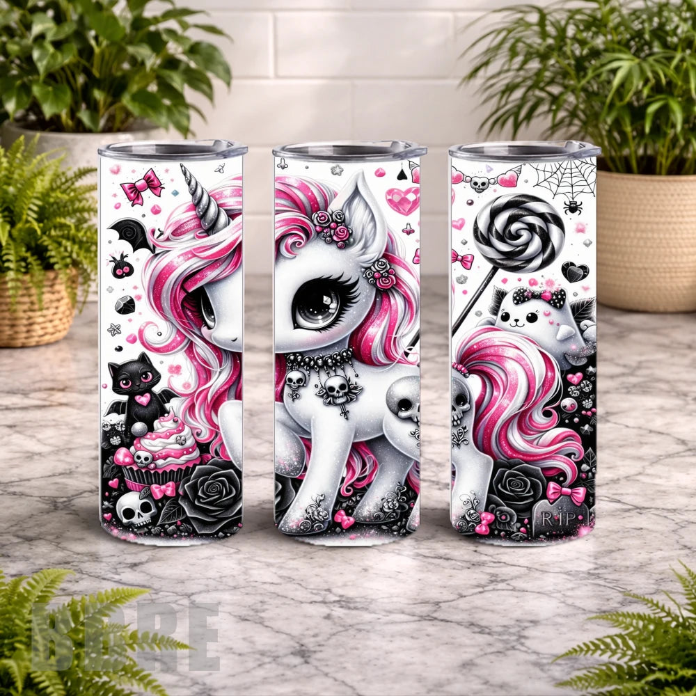 Cute Unicorn 20 OZ Wrap Mockup