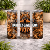 Harley Skull 20 OZ Wrap Mockup