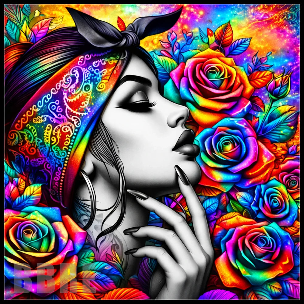 Colorful Rose 20 OZ Sublimation Wrap