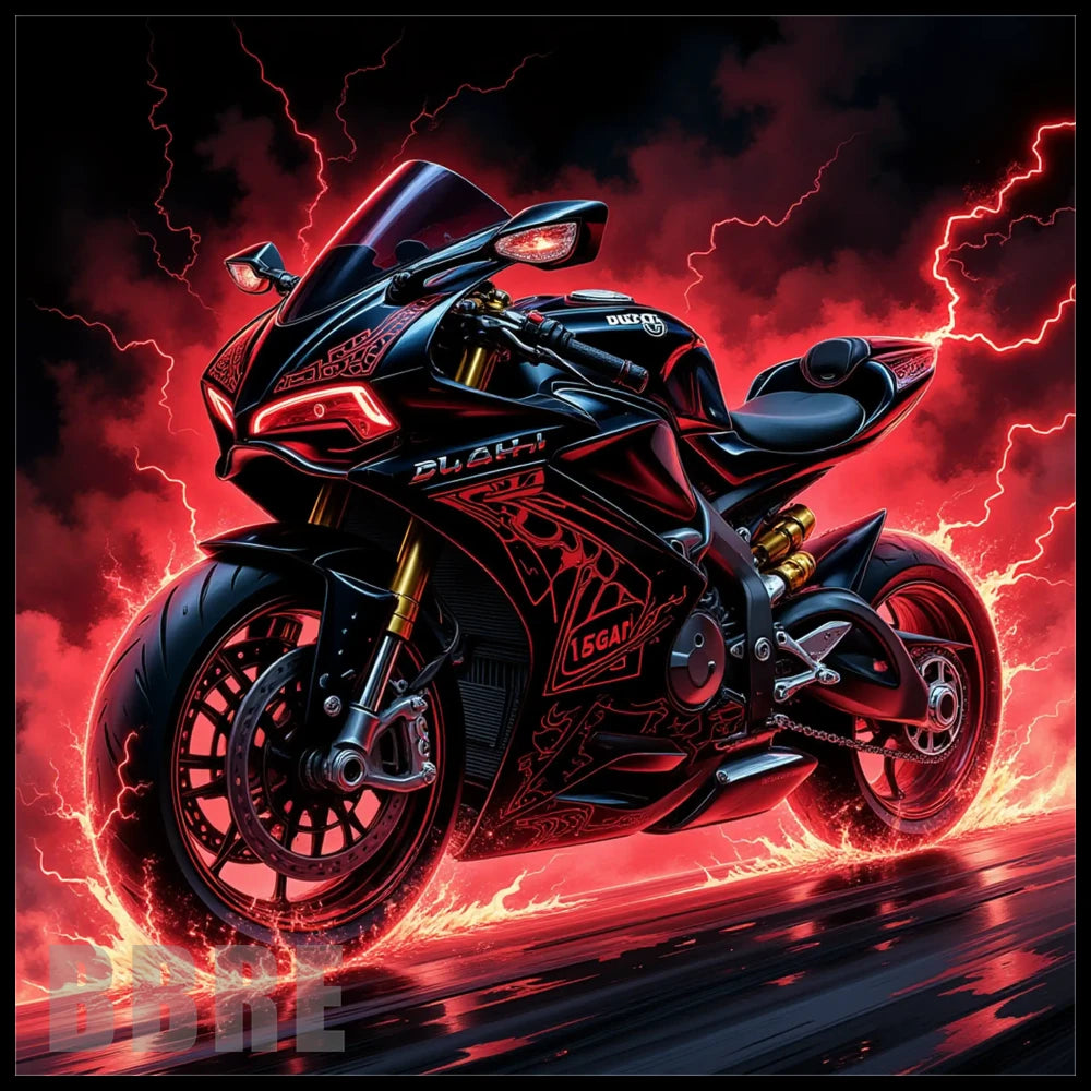 Electric Motorcycle 20 OZ Sublimation Wrap