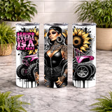 Bad Bitch Tumbler 2 20 OZ Wrap Mockup