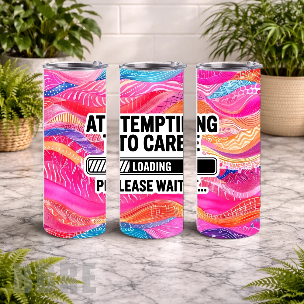 Loading Care 20 OZ Wrap Mockup