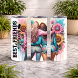 Best Friends 20 OZ Wrap Mockup