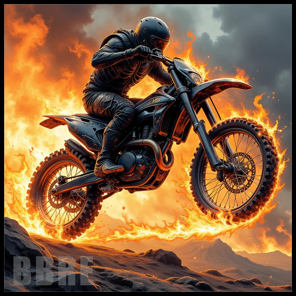 Flaming Rider 20 OZ Sublimation Wrap