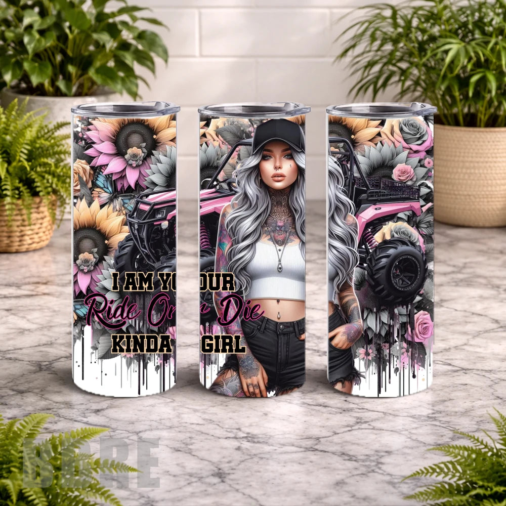 Ride Or Die 20 OZ Wrap Mockup