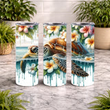 Tropical Turtle 15 20 OZ Wrap Mockup