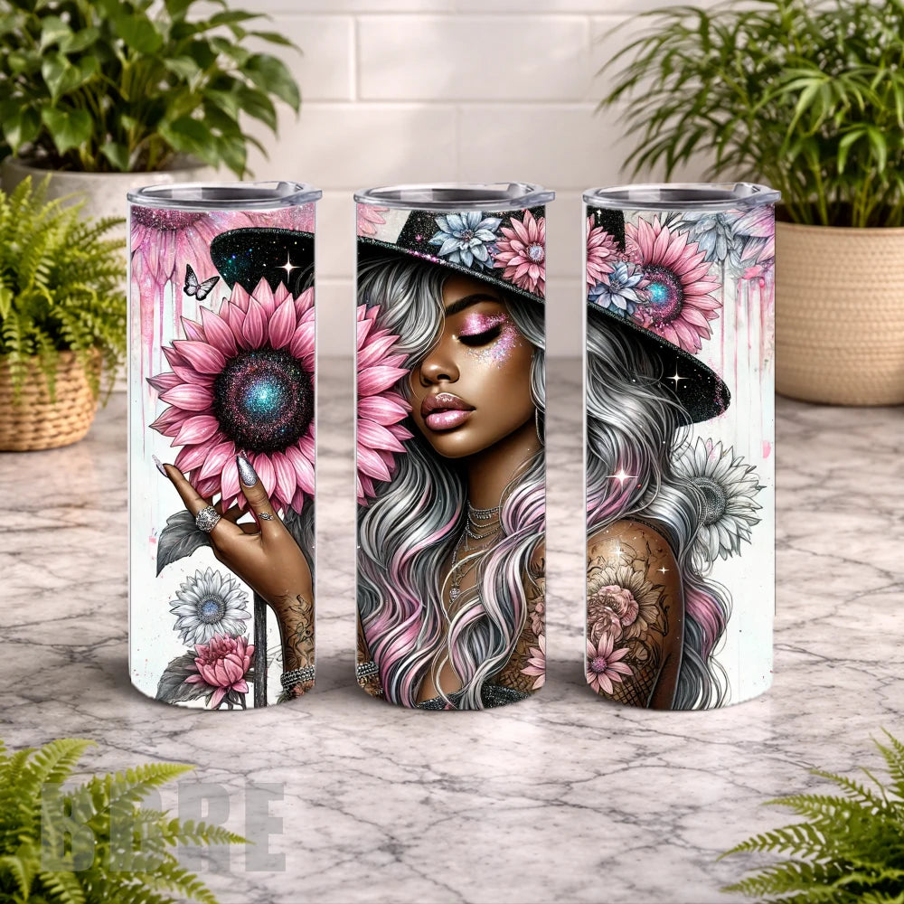 Floral Goddess 10 20 OZ Wrap Mockup