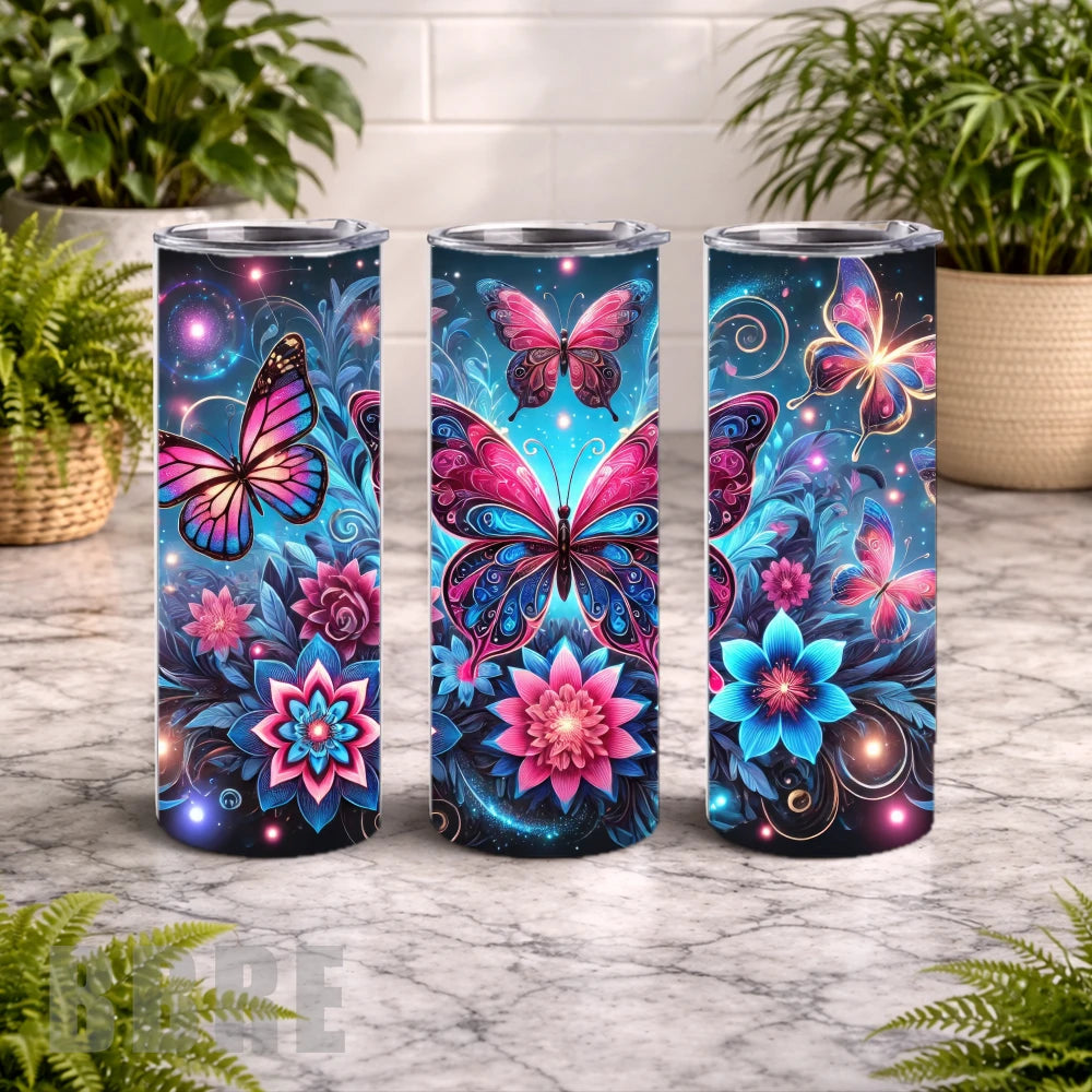 Butterfly Bloom 15 20 OZ Wrap Mockup