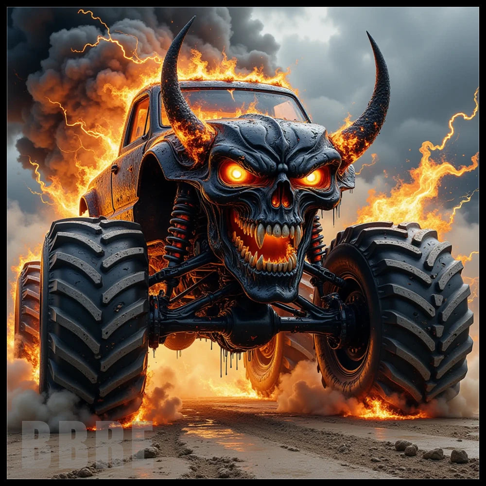 Monster Truck 20 OZ Sublimation Wrap