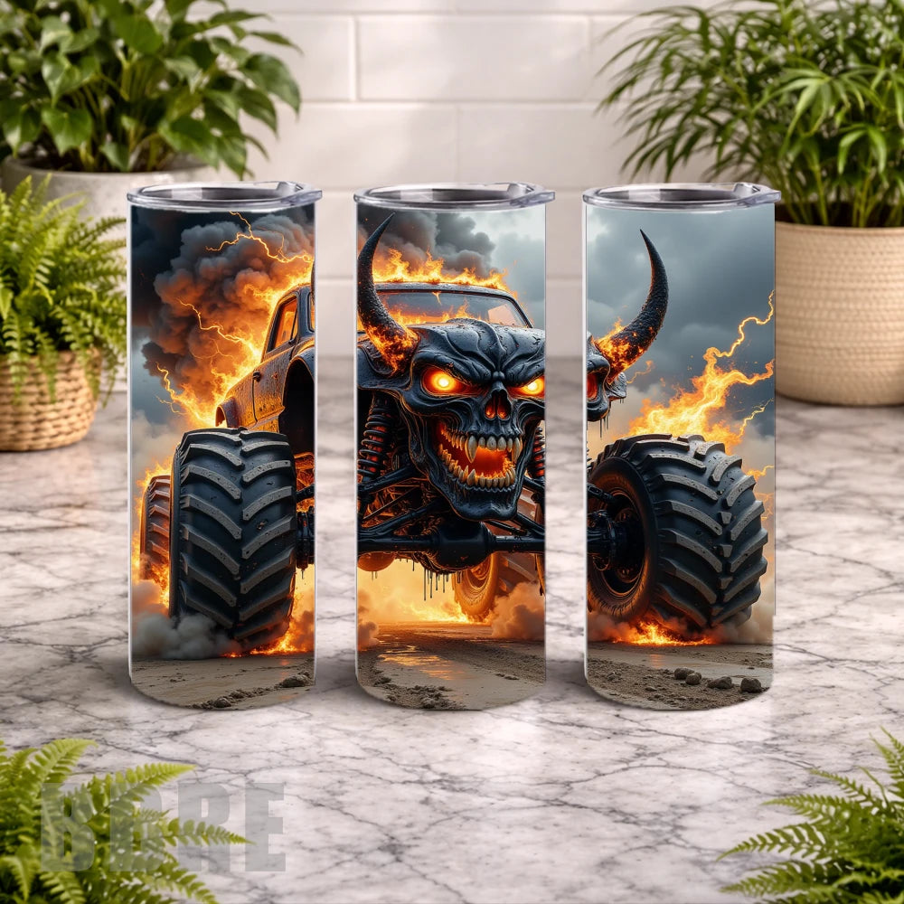 Monster Truck 20 OZ Wrap Mockup