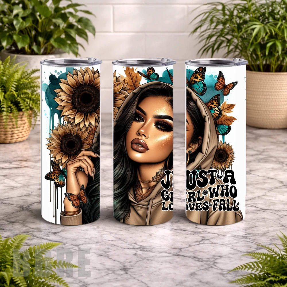 Fall Girl 2 20 OZ Wrap Mockup