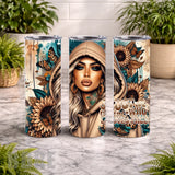 Fall Girl 3 20 OZ Wrap Mockup