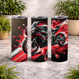 Racing Motorcycle 20 OZ Wrap Mockup