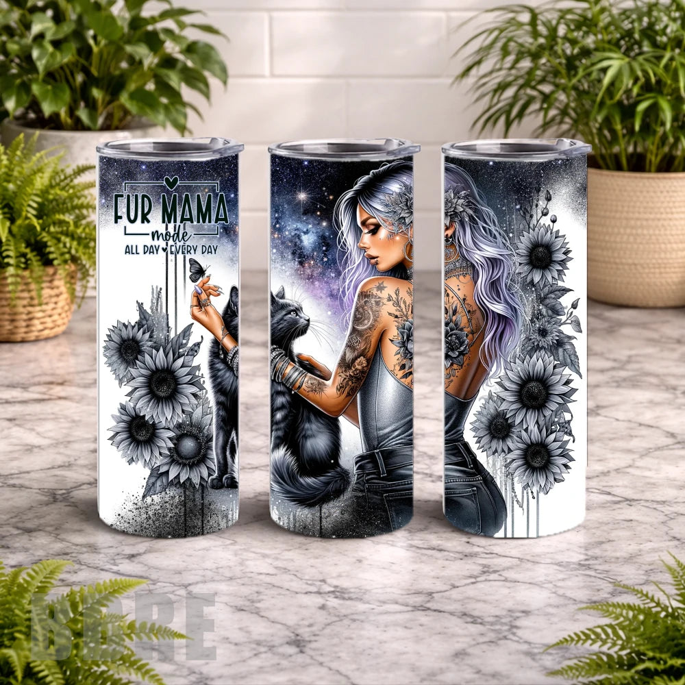 Fur Mama 20 OZ Wrap Mockup