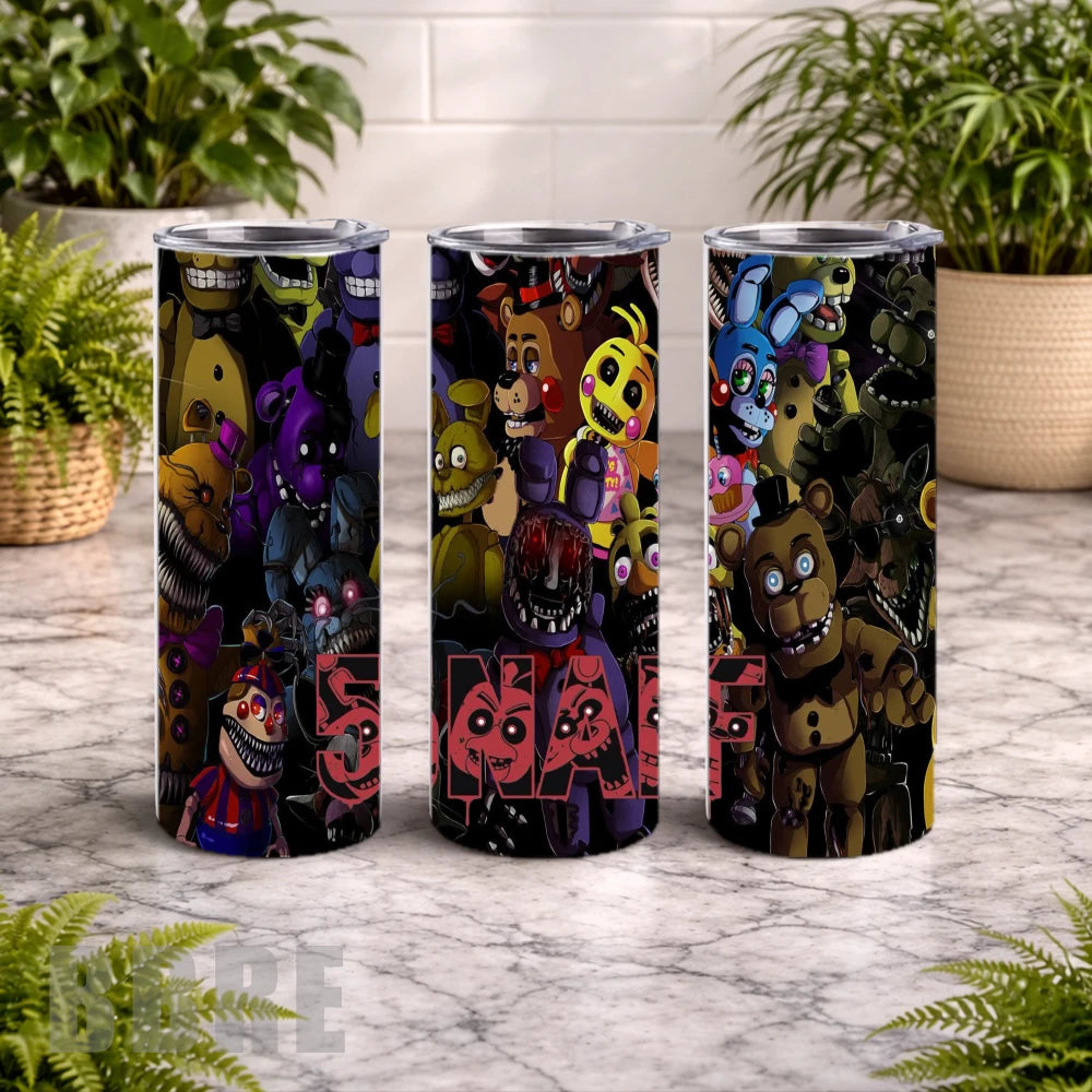 Snaf Characters 20 OZ Wrap Mockup