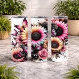 Floral Butterfly 9 20 OZ Wrap Mockup