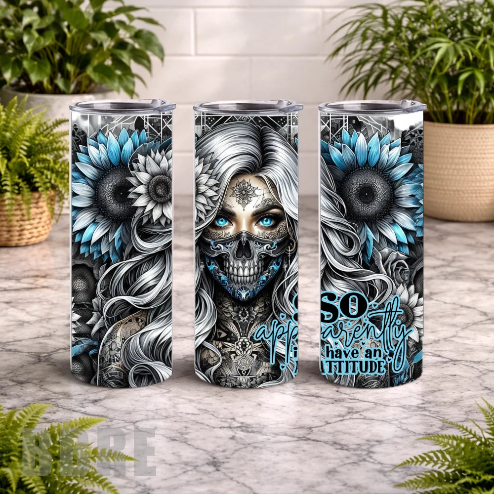 Attitude Tumbler 20 OZ Wrap Mockup