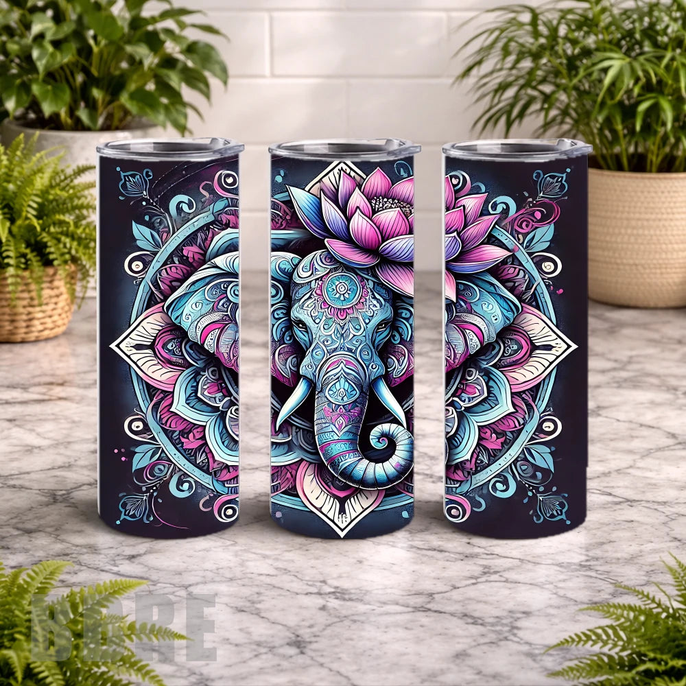 Elephant Lotus 2 20 OZ Wrap Mockup