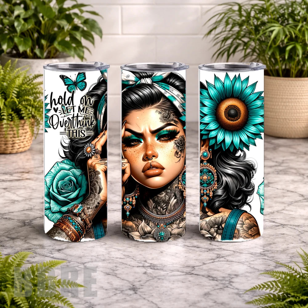 Bold Floral 7 20 OZ Wrap Mockup