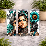 Bold Floral 7 20 OZ Wrap Mockup