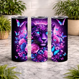 Leopard Floral 20 OZ Wrap Mockup