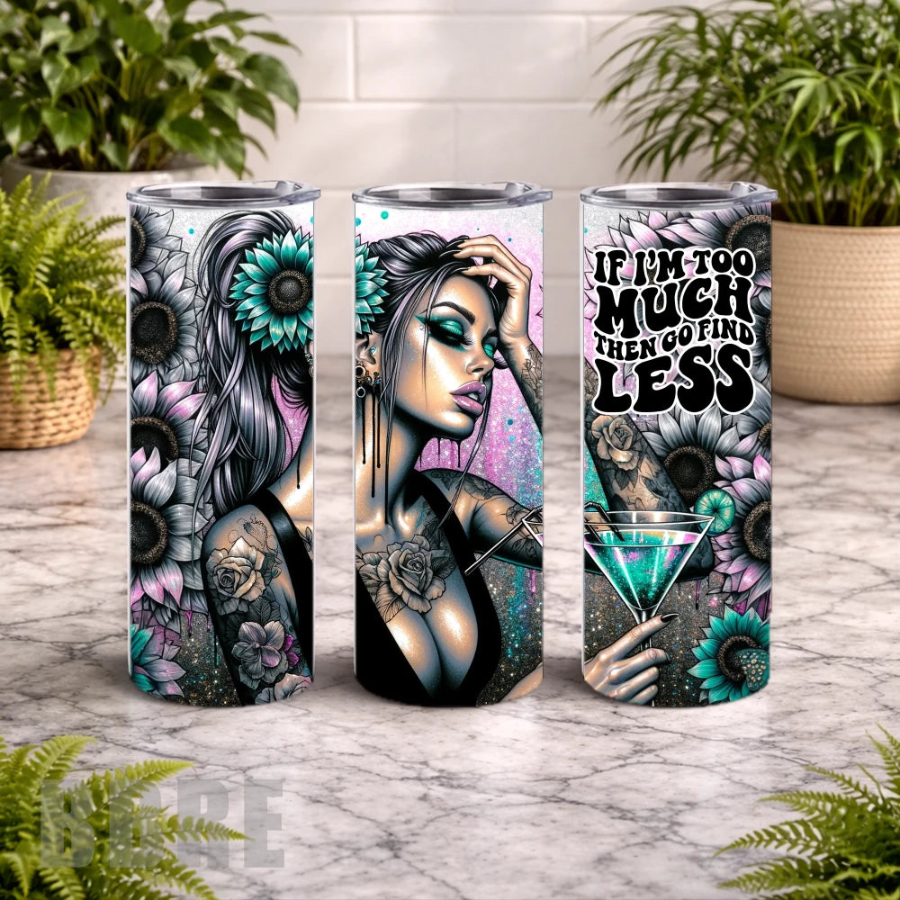 Bold Woman 20 OZ Wrap Mockup