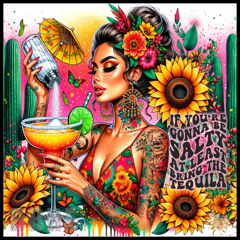Salty Tequila 20 OZ Sublimation Wrap