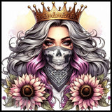 Crowned Skull 2 20 OZ Sublimation Wrap