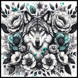 Wolf Floral 6 20 OZ Sublimation Wrap