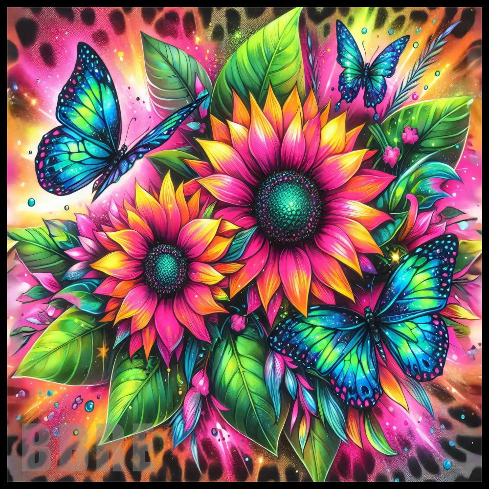 Floral Butterflies 2 20 OZ Sublimation Wrap
