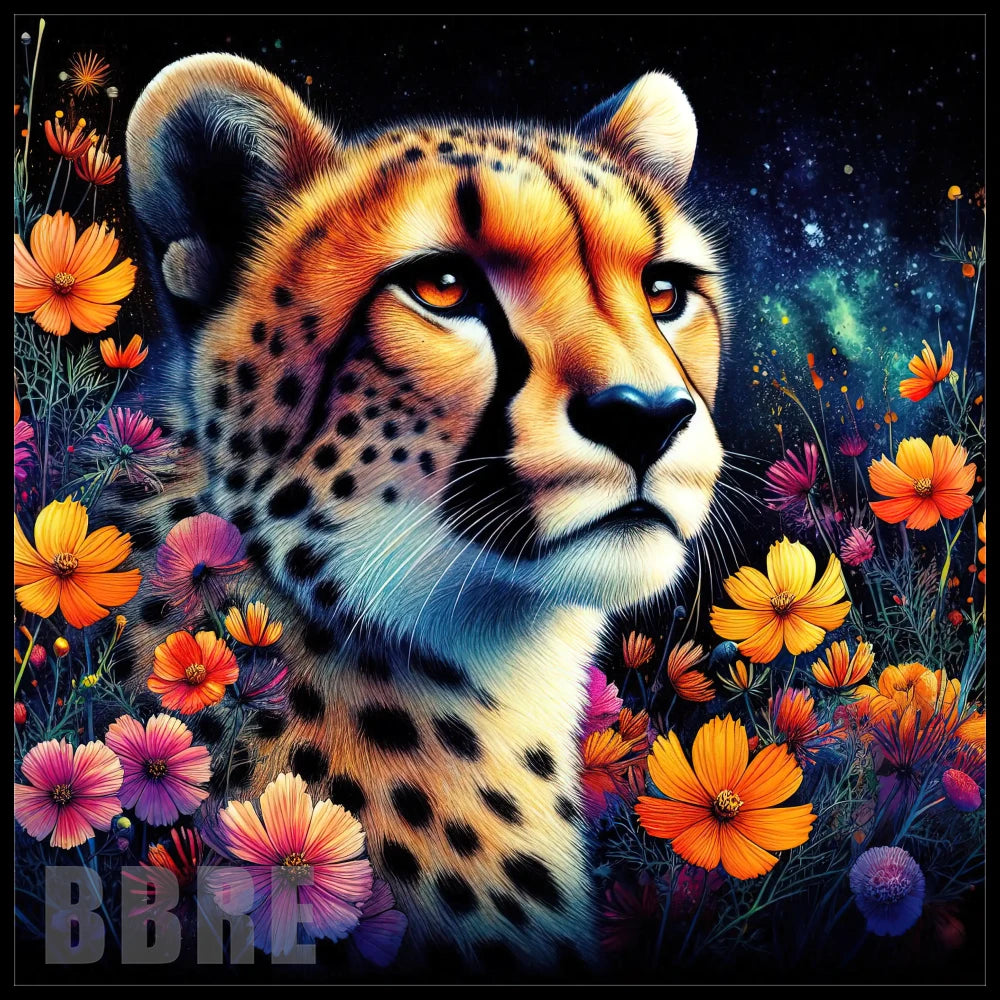 Cheetah Floral 2 20 OZ Sublimation Wrap