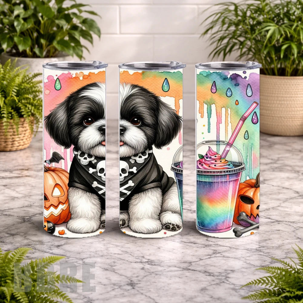 Skull Puppy 2 20 OZ Wrap Mockup