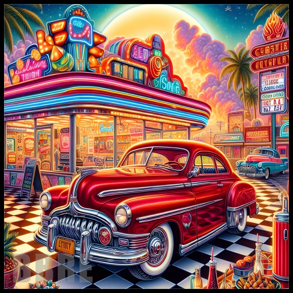 Retro Diner 20 OZ Sublimation Wrap