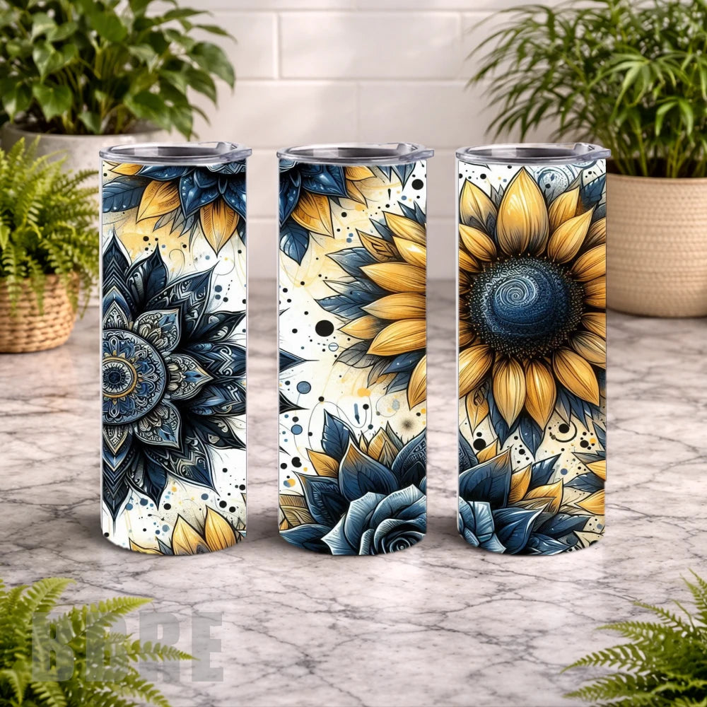 Floral Mandala 5 20 OZ Wrap Mockup