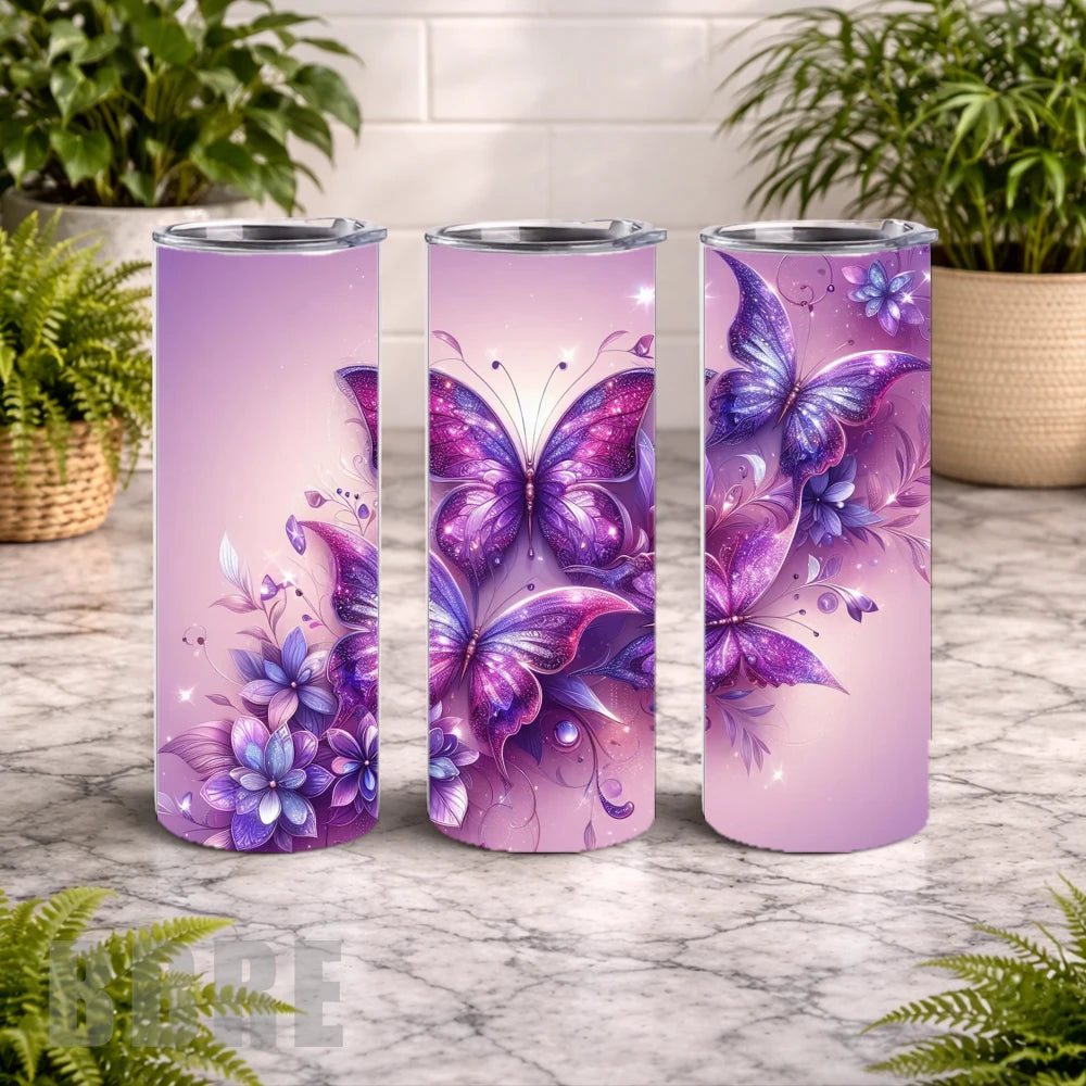 Butterfly Blossom 19 20 OZ Wrap Mockup