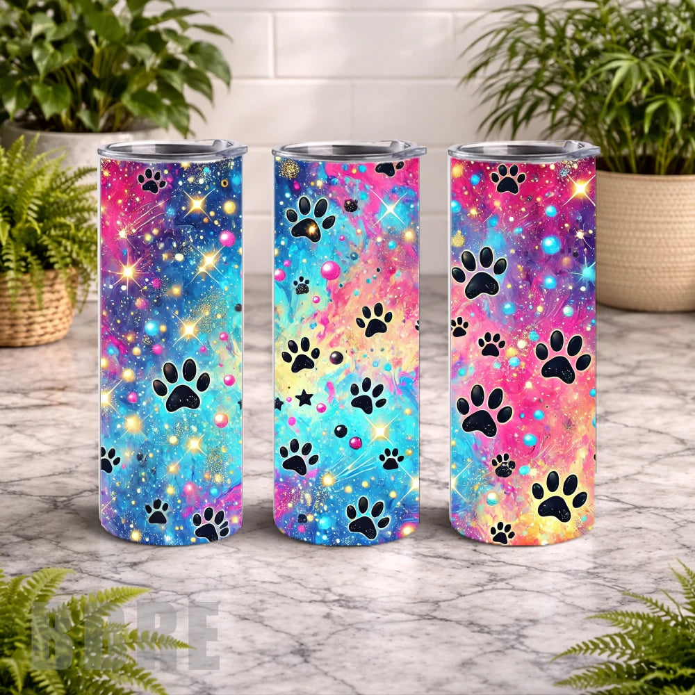 Cosmic Pawprints 20 OZ Wrap Mockup