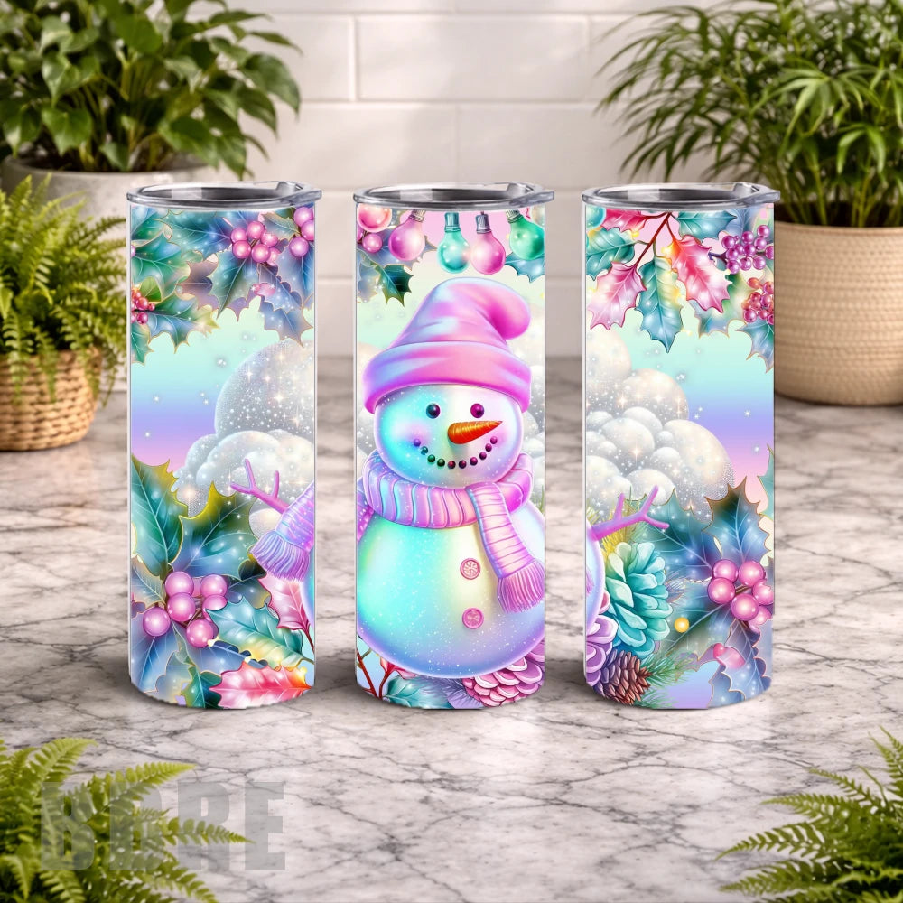 Snowman Delight 20 OZ Wrap Mockup